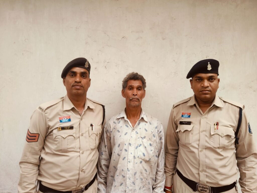 कोटाडबरी में जमीन विवाद को लेकर अपने ही भाई की हत्या करने वाला आरोपी को चंद घंटे में चांपा पुलिस ने किया गिरफ्तार,,,